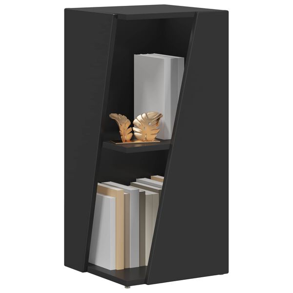 vidaXL K&uuml;ljerega shelf Must 33 x 32 x 70,5 cm Tehispuit