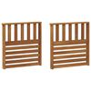 vidaXL K&auml;etoed 2 pcs Pruun 60 x 6 x 61 cm Tehispuit