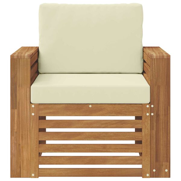 vidaXL V&auml;li diivanikomplekt Tugev akaatsiapuit ja pol&uuml;ester Neutraalne