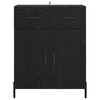 vidaXL K&otilde;ide sahtliga Must tamm 69,5 x 34 x 90 cm Tehispuit