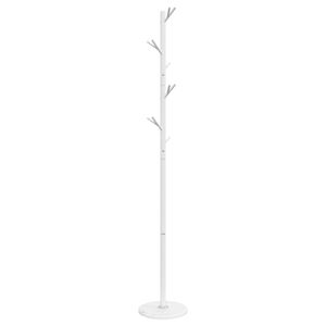 vidaXL riidenagi, valge, 175 cm, pulbervärvitud raud