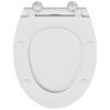 vidaXL Kiire vabastamise WC, sobiv istmele Valge 45,5 x 37,5 x 3,8 cm