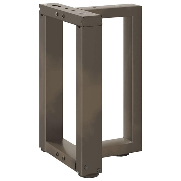 vidaXL kohvilaua jalad T-kujulised 2 tk mustad 38 x 25 x (42-43) cm terasest