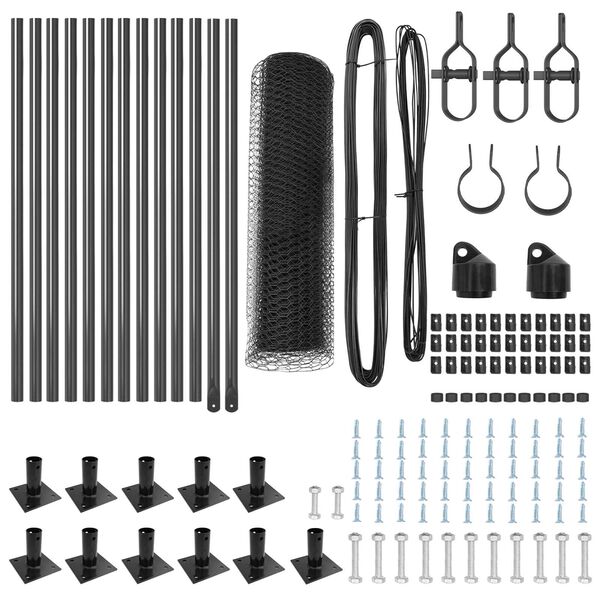 vidaXL Aiapost Hall 25 x 0,5 m (25 mm v&otilde;rk) Teras
