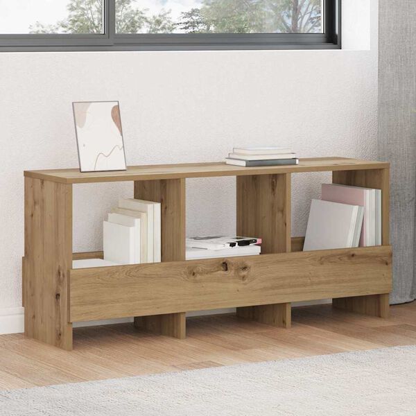 vidaXL Ajakirja riiul K&auml;sit&ouml;&ouml;puu 102 x 30 x 45 cm