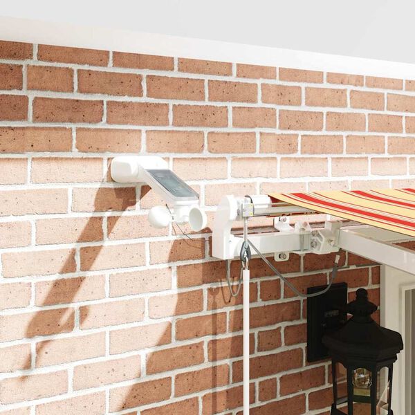 vidaXL K&auml;igukohandatav varikatus Kollane ja oranž 400 &times; 300 cm