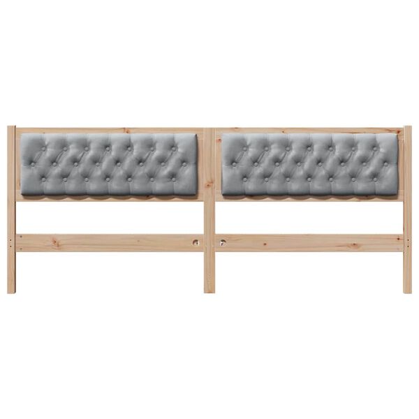 vidaXL Peats Muu Pruun ja helehall 200 cm M&auml;nnipuit