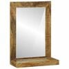 vidaXL Vannitoa peegel Ristk&uuml;lik Pruun 50 x 22 x 70 cm Tugev mango puu