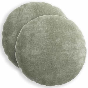 vidaXL Diivanipadi 2 pcs HEERLEN Roheline &Oslash; 40 cm &Scaron;en&uuml;&uuml;lfabric