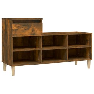 vidaXL kingakapp, suitsutatud tamm, 102 x 36 x 60 cm, tehispuit