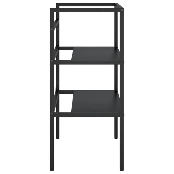 vidaXL vannitoa valamuraam, must, 59 x 38 x 83 cm, raud