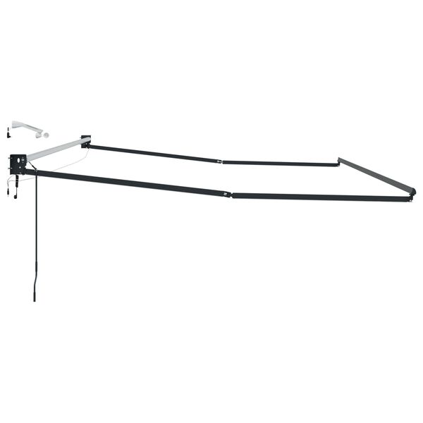 vidaXL Elektriline tagasi t&otilde;mmatav varikatus Antratsiit 4 &times; 3 m