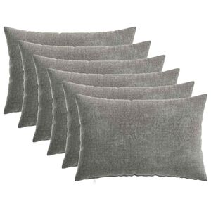 vidaXL Diivanipadi 6 pcs HEERLEN Tumehall 30 x 50 cm &Scaron;en&uuml;&uuml;lfabric