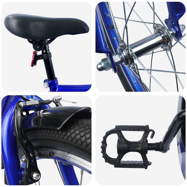 vidaXL Laste Bike 20 Tolli vanuses 6-11 aastat Tumesinine