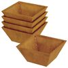 vidaXL Aia istutuspot 5 pcs Rooste 35 x 35 x 15 cm terase tüüp