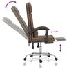 vidaXL massaažifunktsiooniga kontoritool, pruunikashall, kangas