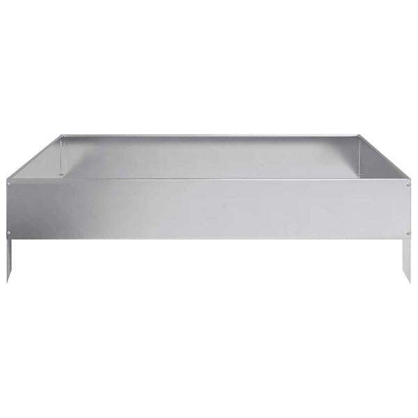 vidaXL taimekast, 100x100x26 cm, tsingitud teras