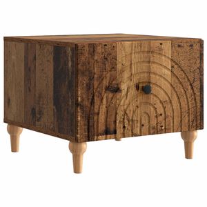 vidaXL Kohvilaud sahtliga Vana puit 49 x 50 x 40 cm Tehispuit