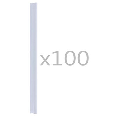 vidaXL 100 tk aiavõrguklambrid PVC läbipaistev