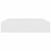 vidaXL Voodi hoiukohaga ja madratsiga Valge 200 x 200 cm Kunstnahk