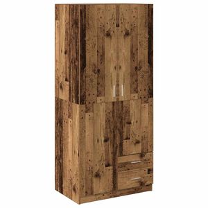 vidaXL Riidekapp Old Wood 80x52x180 cm Engineered Wood