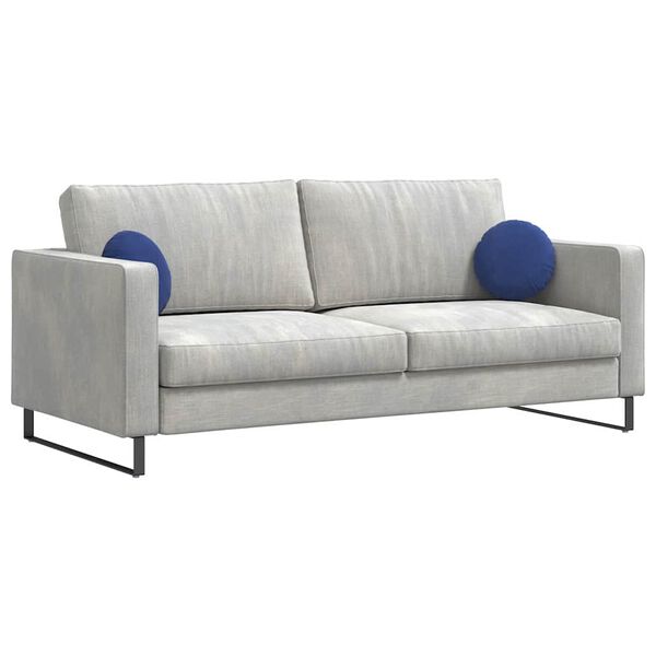 vidaXL Istumispatjad 2 pcs Politsei sinine &Oslash; 40 x 13 cm Samet