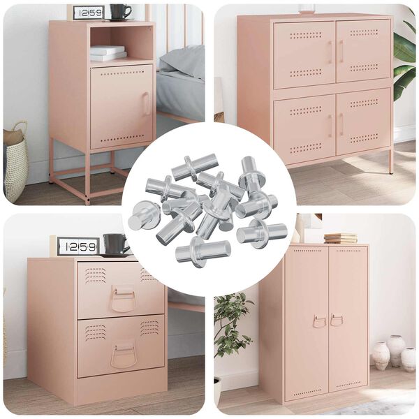 vidaXL Riiuli nael 12 pcs H&otilde;bedane 8,6 x 8,6 x 14,6 mm Teras