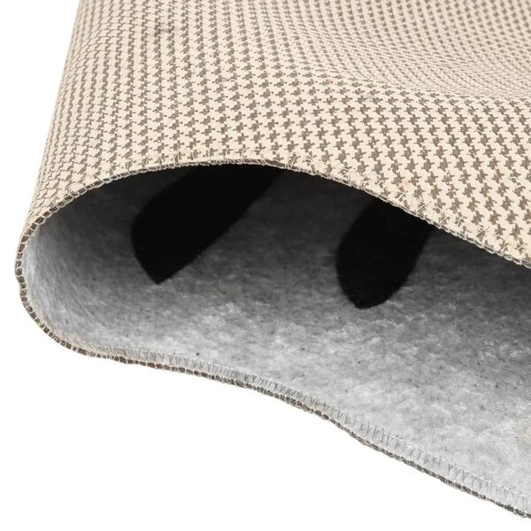 vidaXL vaip, must ja valge, 120 x 170 cm, sebra muster, pestav