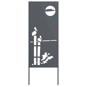 vidaXL Aia privaatsuse kate Antratsiit 50 x 140 cm K&uuml;lmpruun teras