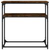 vidaXL konsoollaud, suitsutatud tamm, 75x35,5x75 cm, tehispuit