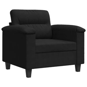 vidaXL tugitool, must, 60 cm, mikrofiiber kangas
