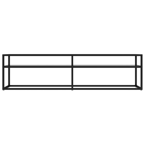 vidaXL telerialus, l&auml;bipaistev, 160 x 40 x 40,5 cm, karastatud klaas