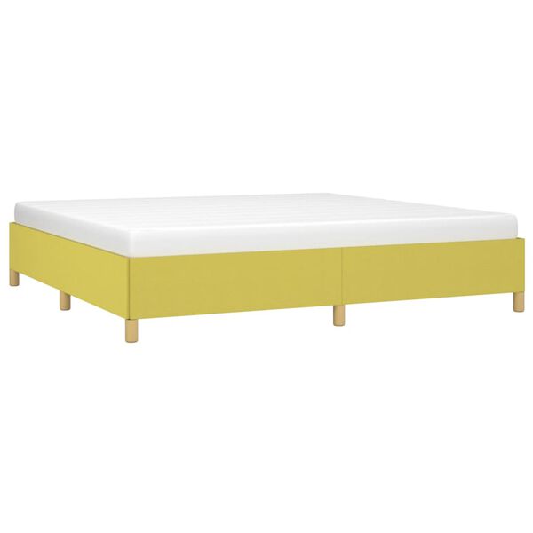 vidaXL Voodiraam ilma Madratsita Roheline 200x200 cm kangas