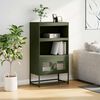 vidaXL Highboard Olive Green 68x39x123 cm Teras