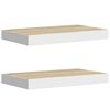 vidaXL seinariiulid, 2 tk, tamm ja valge, 50 x 23 x 3,8 cm MDF