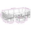 vidaXL Aia Diivanikomplekt 7 pcs Must Alumiinium