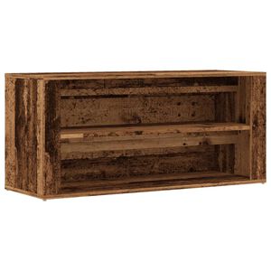 vidaXL jalatsipink, vana puit, 100 x 35 x 45 cm, tehispuit