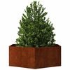 vidaXL taimekast, rooste, 138x120x45 cm, Corten teras