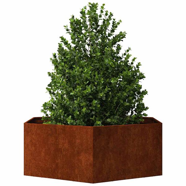 vidaXL taimekast, rooste, 138x120x45 cm, Corten teras