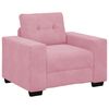 vidaXL diivanitool, roosa, 100 x 78 x 80 cm, samet