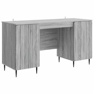 vidaXL Laud riiuliga uksega Hall Sonoma 142,5 x 50 x 75 cm Tehispuit