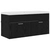 vidaXL Vannitoa kapp Must tamm 100 x 38,5 x 46 cm Tehispuit