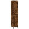 vidaXL k&otilde;rge kapp, suitsutatud tamm, 34,5x34x180 cm, tehispuit