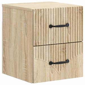 vidaXL Seinale kinnitatav &ouml;&ouml;tis sahtliga Sonoma tamm 34,5 x 33 x 40 cm