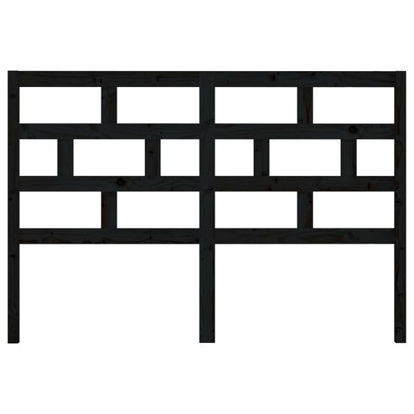 vidaXL voodipeats, must, 141 x 4 x 100 cm, m&auml;nnipuit