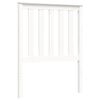 vidaXL voodiraam peatsiga, valge, t&auml;ispuit