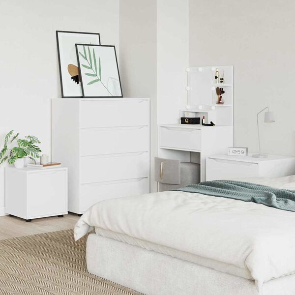 vidaXL Vannitoa kapp Valge 40,5 x 40 x 44 cm Tehispuit