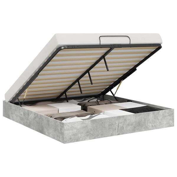 vidaXL Ottomani voodiraam BetoonHall 160 x 200 cm T&ouml;&ouml;deldud puit