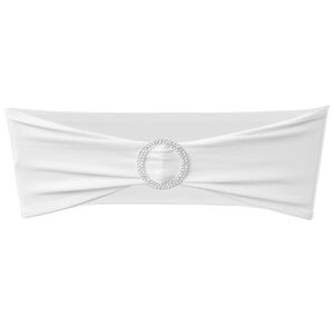 25-osaline veniv toolikaunistuste komplekt teemantpandlaga, valge