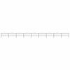 vidaXL aiapiire odaotsaga, terasest, 1603,5 x 75 cm, must